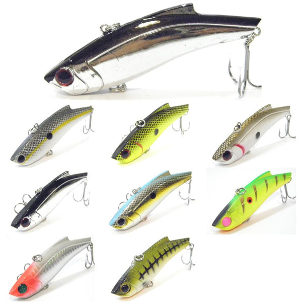 70mm/90mm Lipless Vib Wobbler Fishing Lures with Realistic 3D Eyes and  Rattle Bait Wholesale Pricing - China Fishing Tackle and Fishing Lure price