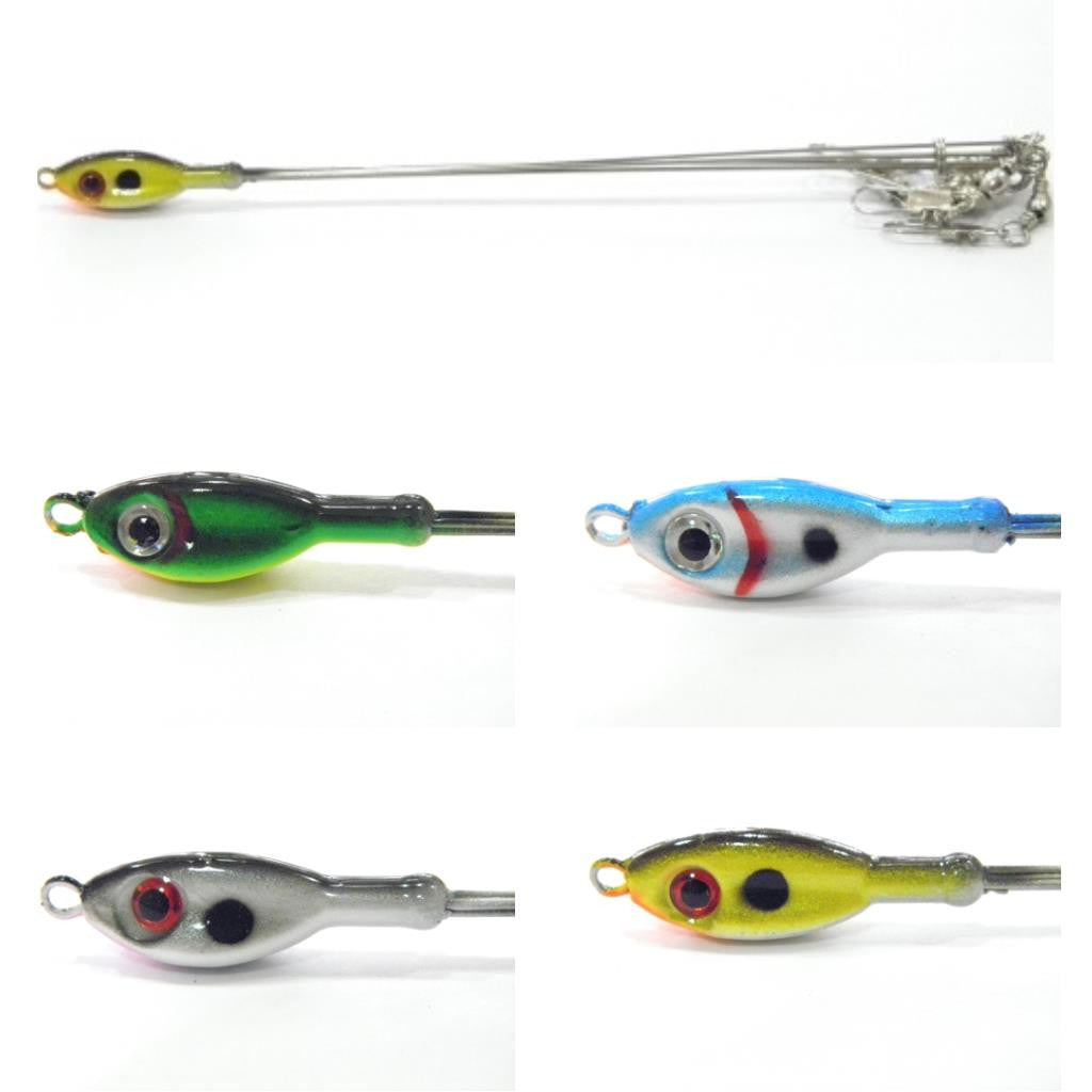 Umbrella Rig Fishing Lures Set, Fishing Lures Bait Rig Clearly Visible Firm  Silicone for Sea Water